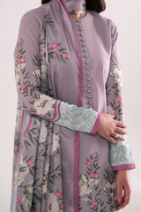 Coralina lilac silk lawn 3-piece suit by Jahaan, photo 7 of 7