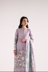 Coralina lilac silk lawn 3-piece suit by Jahaan, photo 6 of 7
