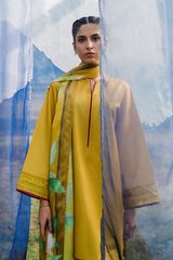 Solaris mustard raw silk 3-piece suit by Jahaan, photo 5 of 6