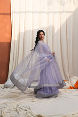 Reem purple organza 3-piece suit by Jahaan, photo 6 of 7