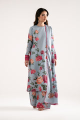 Etoilee sky blue silk lawn 3-piece suit by Jahaan, photo 5 of 6