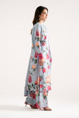 Etoilee sky blue silk lawn 3-piece suit by Jahaan, photo 6 of 6