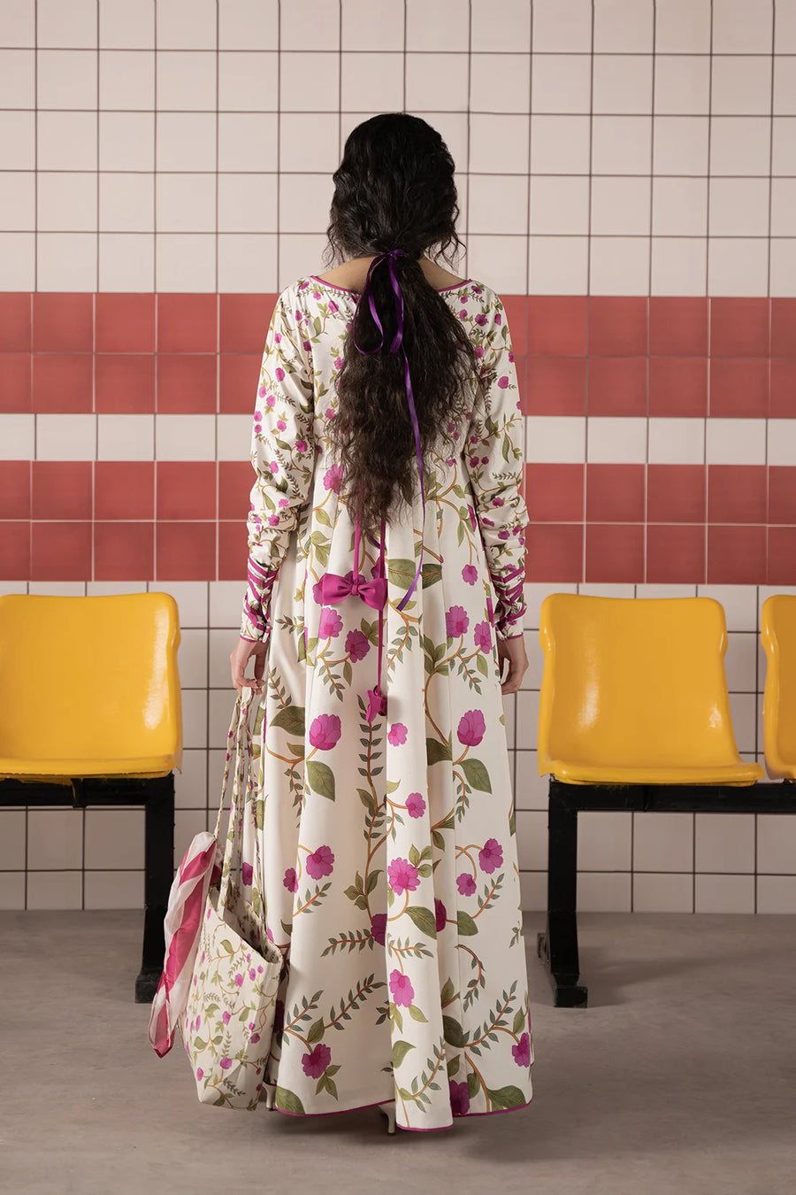 Florelle ivory silk lawn 3-piece suit by Jahaan, photo 2 of 6