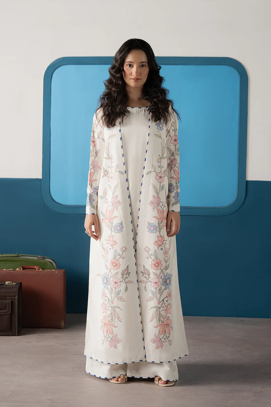 Loom, an ivory silk lawn 3-piece suit by Jahaan